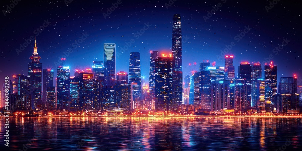 Obraz premium Cityscape at Night
