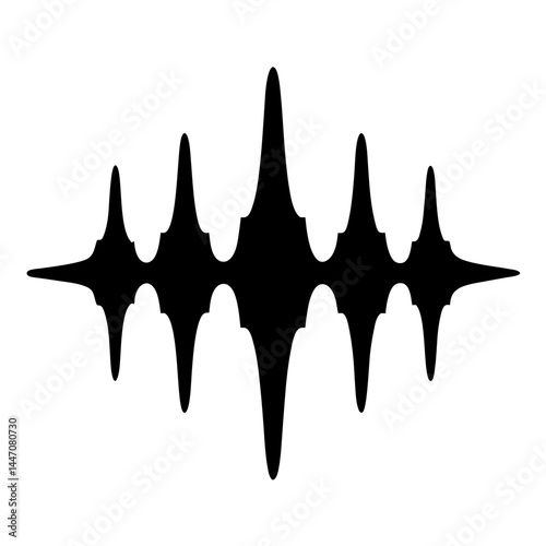 Graphical Representation of Sound Wave Frequency with Oscillations in Digital Format
