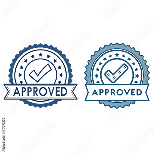 approved logo,Label Stamp Logo,and badge label,vector template