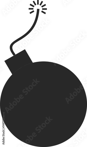 Danger vector stock icon illustration