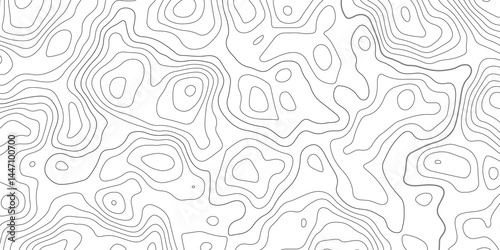 Topographic map background concept. Topo contour map. Rendering abstract illustration. Vector abstract illustration. Geography concept. paper texture design. Limited of a geographical map