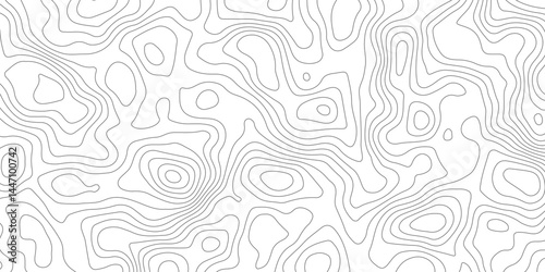 Topographic map background concept. Topo contour map. Rendering abstract illustration. Vector abstract illustration. Geography concept. paper texture design. Limited of a geographical map