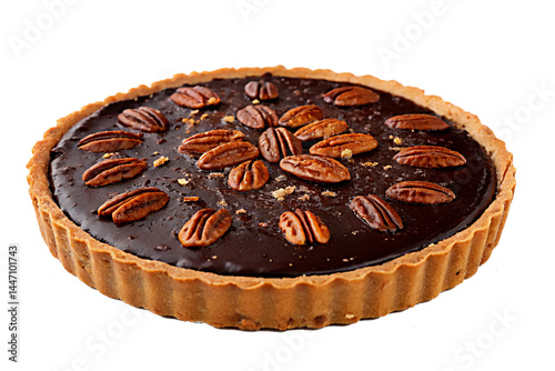 A delicious chocolate cake, a sweet and tasty baked pastry.