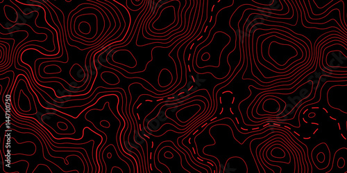 Topographic map background concept. Topo contour map. Rendering abstract illustration. Vector abstract illustration. Geography concept. paper texture design. Limited of a geographical map