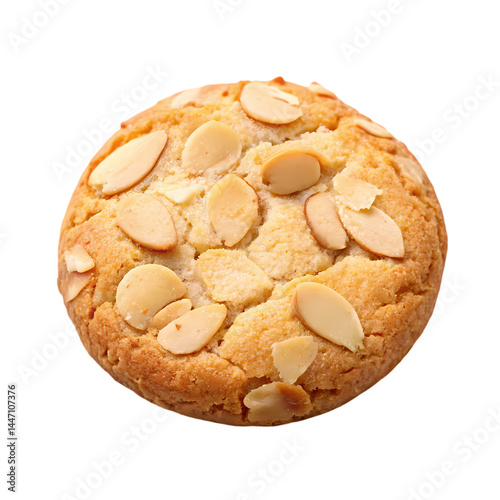 Delicious Almond Cookie Image Perfect for Baking Blogs  Recipes isolated on transparent background