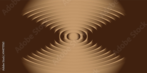 Chocolate circular palette. Gradient. Color gradation. Vector illustration.