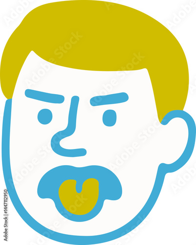 Sick Man Flat Icon
