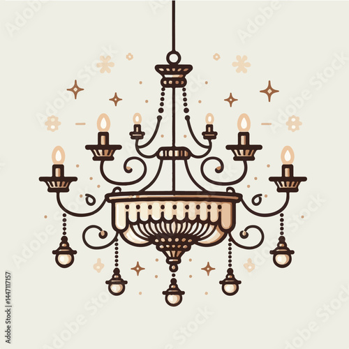 chandelier, design, modern, home, decor, lamp, interior, architecture, illustration, decoration, style, wall, vintage, light, elegant, contemporary, vector, retro, furniture, room, stylish, white, con