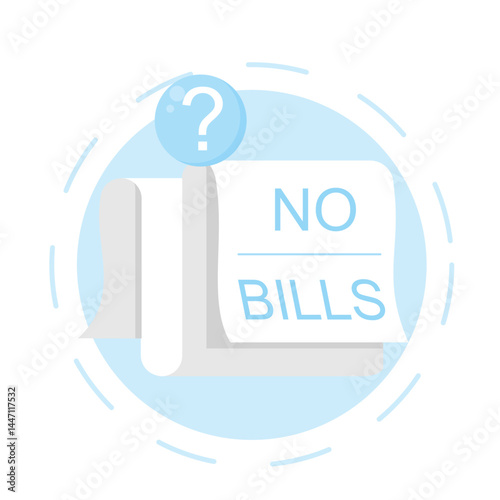 no transaction history yet flat style design illustration concept. Modern concept for empty status ui, infographic, icon