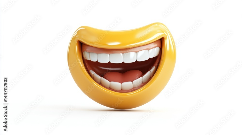 Laughing with joy isolated on white background Laughing with joy isolated on white background