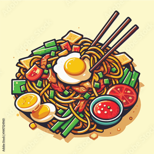 cuisine, delicious, traditional, meal, asian, food, dish, plate, singapore, dinner, malaysia, chinese, lunch, penang, stir, char, tasty, asia, teow, shrimp, noodles, sauce, noodle, hawker, popular, fr