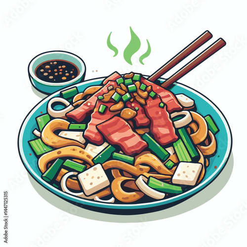 cuisine, delicious, traditional, meal, asian, food, dish, plate, singapore, dinner, malaysia, chinese, lunch, penang, stir, char, tasty, asia, teow, shrimp, noodles, sauce, noodle, hawker, popular, fr