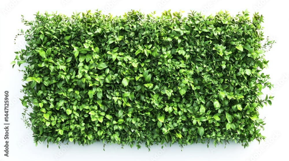 Obraz premium Living green walls isolated on white background