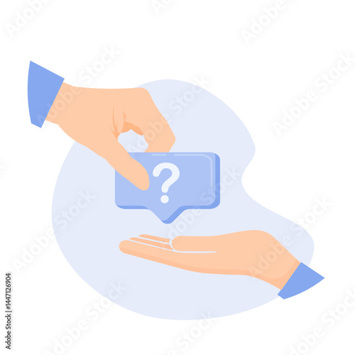 Feedback illustration, depicting a satisfaction survey. with hand drawn. The concept of receiving suggestions and opinions for company improvement through effective communication.