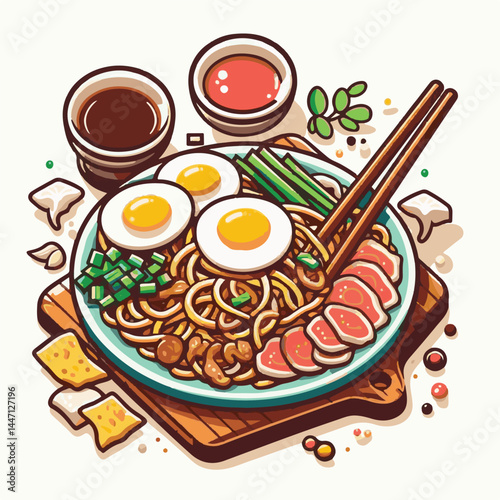 cuisine, delicious, traditional, meal, asian, food, dish, plate, singapore, dinner, malaysia, chinese, lunch, penang, stir, char, tasty, asia, teow, shrimp, noodles, sauce, noodle, hawker, popular, fr