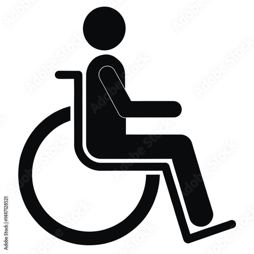  Disabled icon wheelchair isolated template background image 