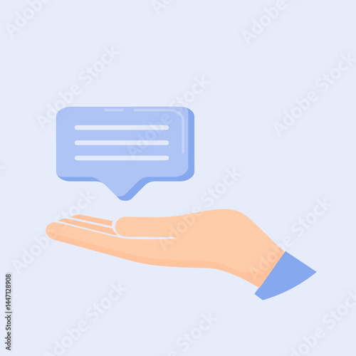 Feedback illustration, depicting a satisfaction survey. with hand drawn. The concept of receiving suggestions and opinions for company improvement through effective communication.