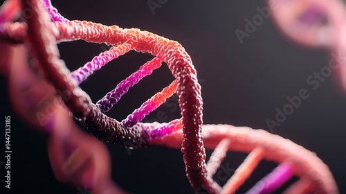 DNA double helix close-up (1) photo
