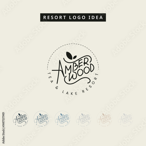 Obraz na płótnie Luxury Resort Logo Design