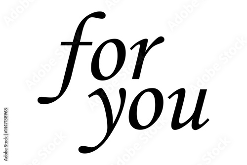for you（あなたへ）
シンプルでよく目立つロゴマーク
