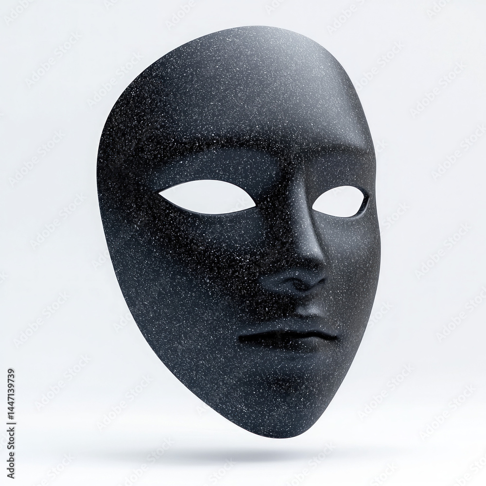 black mask isolated black mask isolated