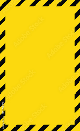 Caution yellow black, abstract background with yellow warning stripes