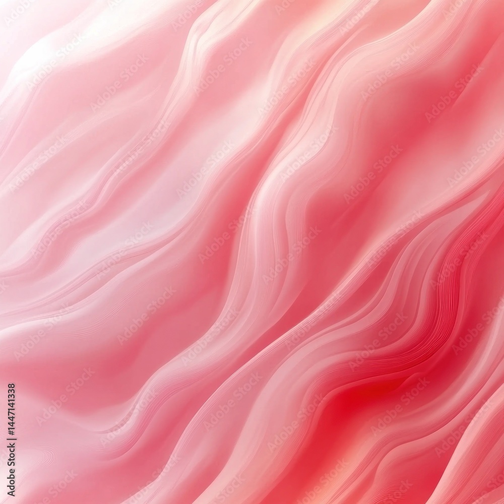 Fototapeta premium Abstract rosy pink flowing lines background design.
