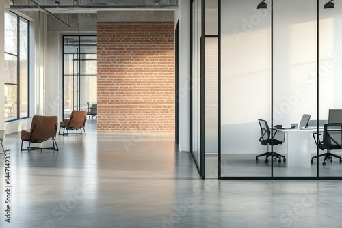 Modern open-plan office space