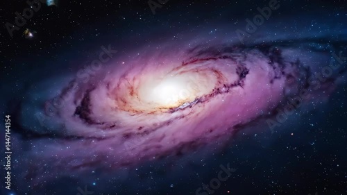 Beautiful galaxy. Video Generative AI.