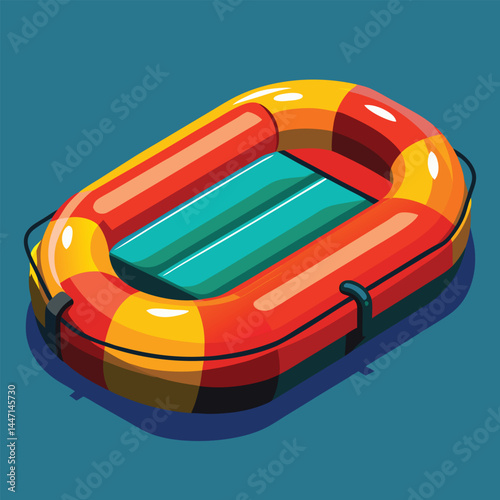 inflatable-raft vector
