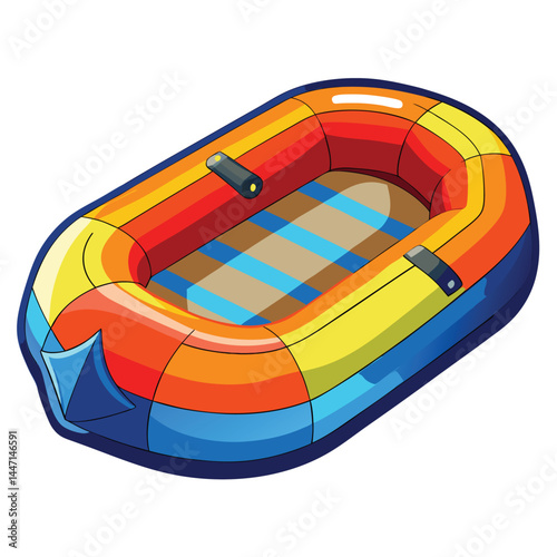 inflatable-raft vector