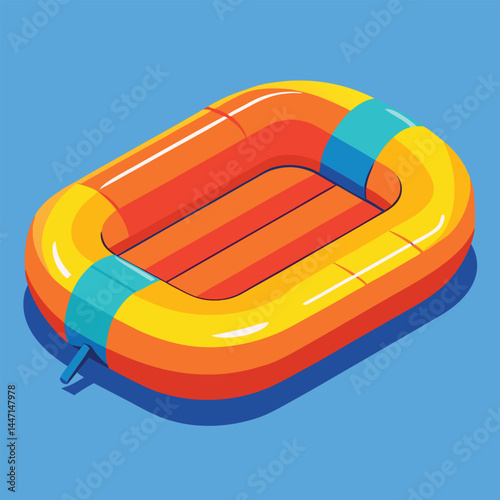 inflatable-raft vector