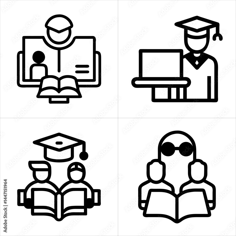 educational icon set
educational icon set