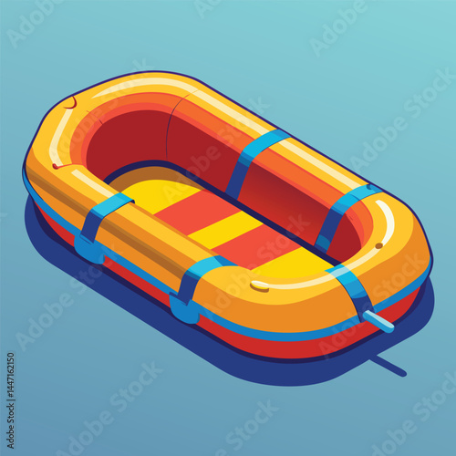 inflatable-raft vector