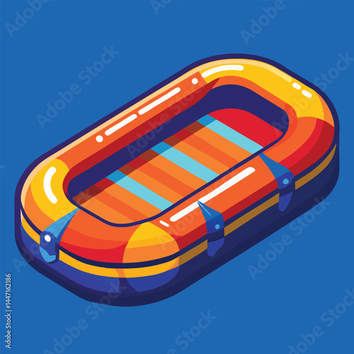 inflatable-raft vector