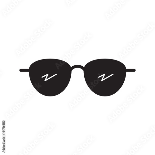 glasses icon on white background