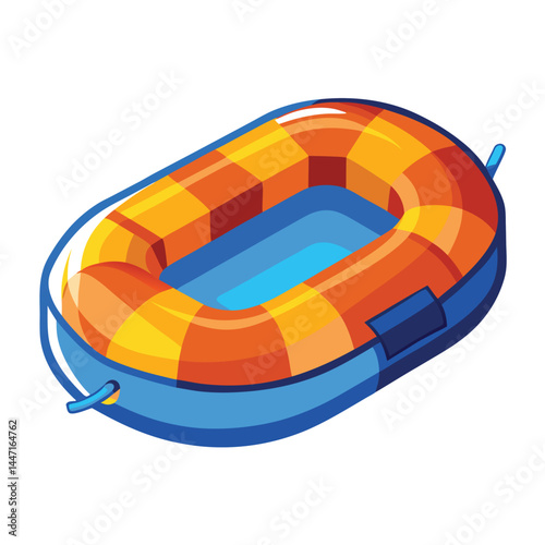 inflatable-raft vector