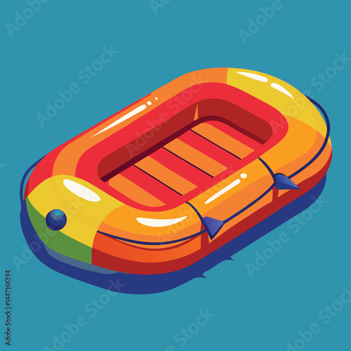 inflatable-raft vector