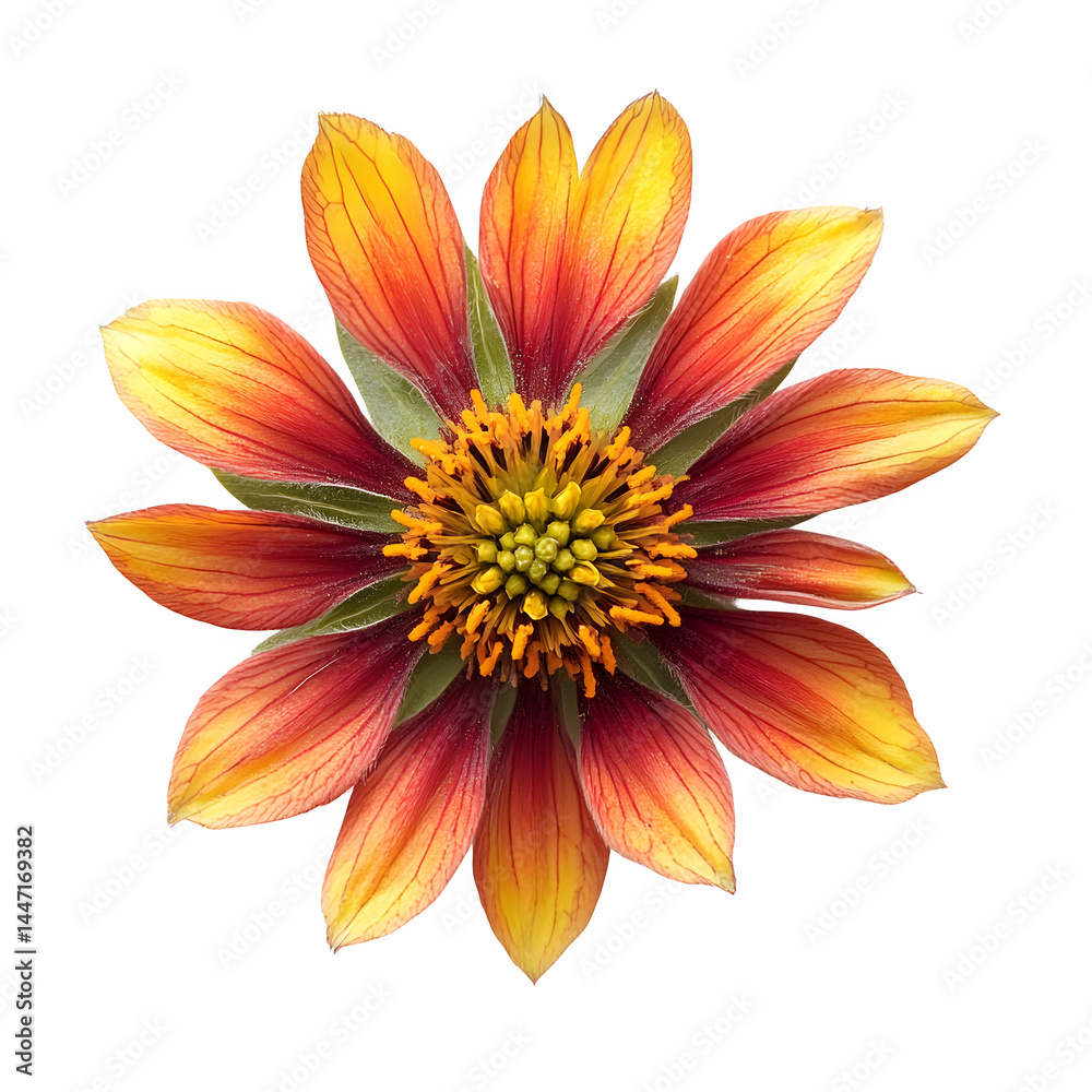 Fototapeta premium Gaillardia flower isolated on white background