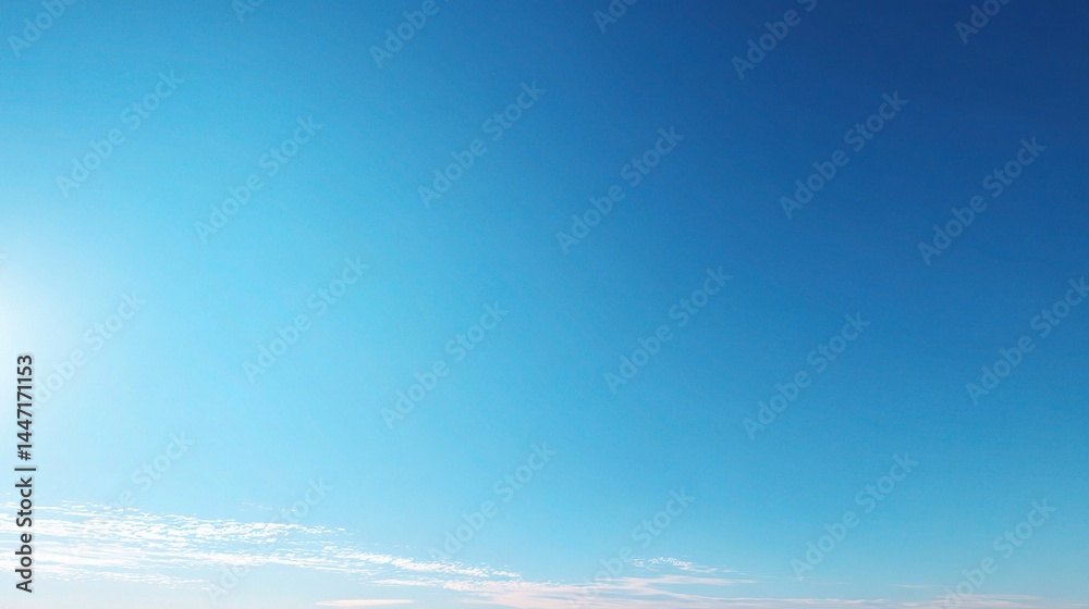 Obraz premium Expansive Bright Blue Sky with No Clouds on a Clear Day