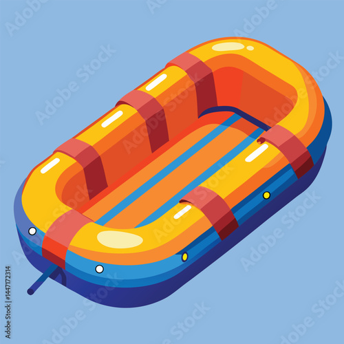 inflatable-raft vector