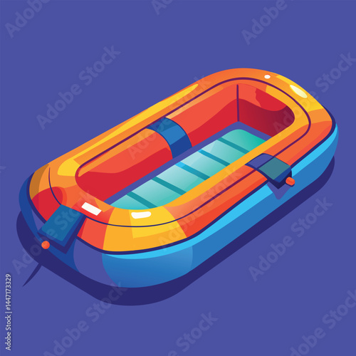inflatable-raft vector