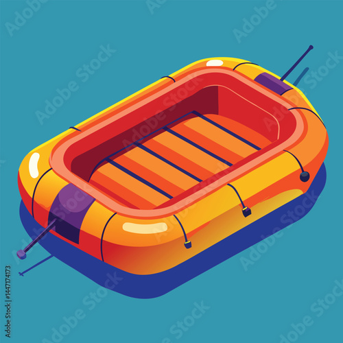 inflatable-raft vector