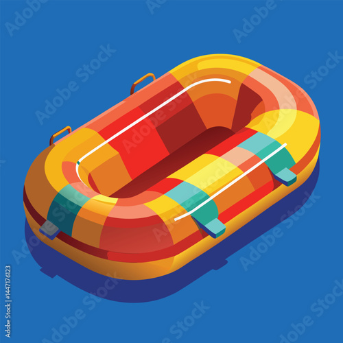 inflatable-raft vector