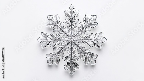 Clear Snowflake Ornament