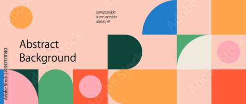 Abstract background with mosaic pattern and minimalist colors.