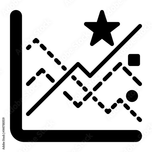 advantage icon, glyph icon style