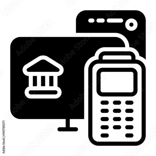 EDC icon, glyph icon style