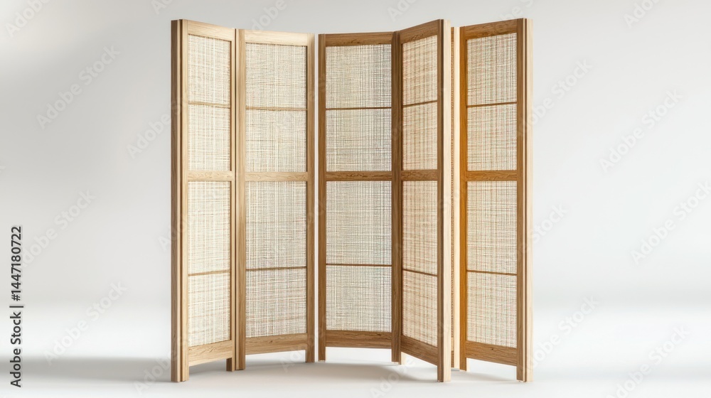 Multi-functional room divider isolated on white background Multi-functional room divider isolated on white background