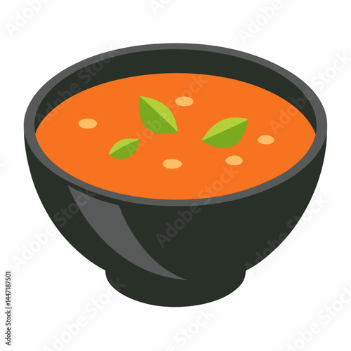 Gazpacho vector on white background